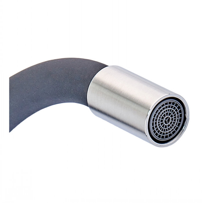 Вилив для змішувача гнучкий Mixxus SPO-06.SUS Refl.Black (MI6066)