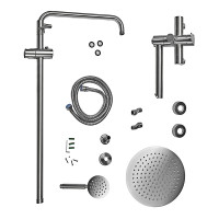 Душова колона зі змішувачем Mixxus DAX-007-J з нерж. сталі SUS304 (MI6075)