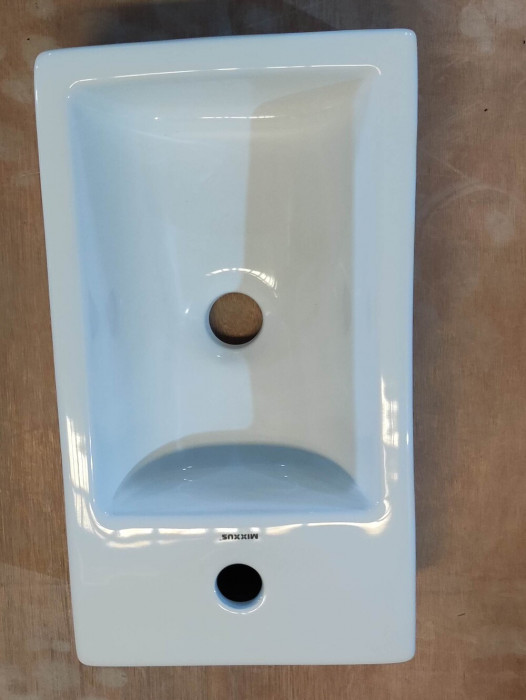 Раковина накладна Mixxus Premium QUADRO-0207 480х260х125mm з отвором під змішувач (MP6503)