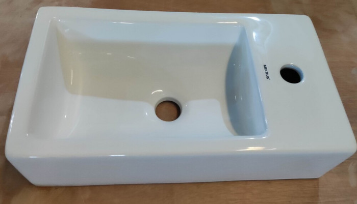 Раковина накладна Mixxus Premium QUADRO-0207 480х260х125mm з отвором під змішувач (MP6503)