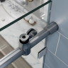 Двері в нішу Koer SR SD06-140x220-TR-07 прозоре скло Easy Clean 8мм, графіт (KR5369)