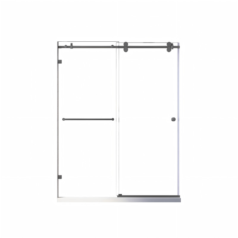 Двері в нішу Koer SR SD06-140x220-TR-07 прозоре скло Easy Clean 8мм, графіт (KR5369)