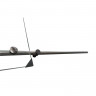 Двері в нішу Koer SR SD06-140x220-TR-07 прозоре скло Easy Clean 8мм, графіт (KR5369)