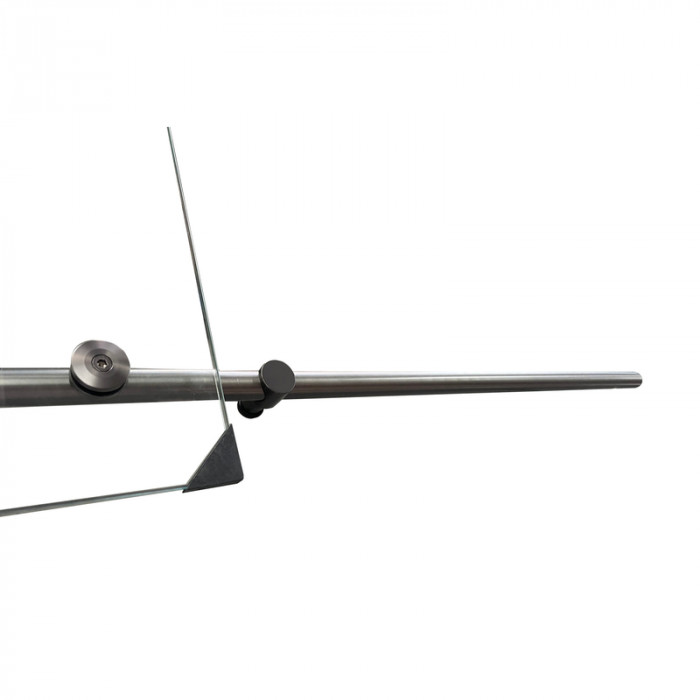 Двері в нішу Koer SR SD06-140x220-TR-07 прозоре скло Easy Clean 8мм, графіт (KR5369)