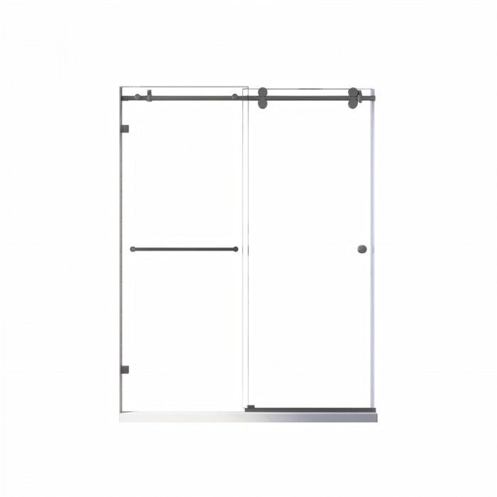 Двері в нішу Koer SR SD06-140x220-TR-07 прозоре скло Easy Clean 8мм, графіт (KR5369)