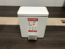 Відро для сміття з плавним закриттям прямокутне KOER TC-010306-08 6 л (колір білий) (KR5601)