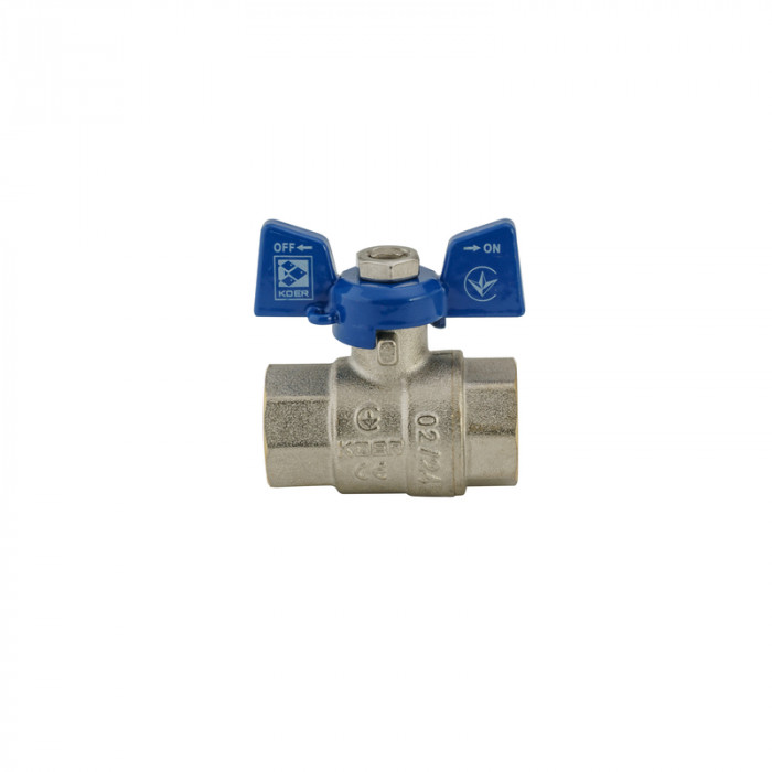 Кран кульовий Koer 1/2" ГГМ (KR.217.B) синій (KR2719)