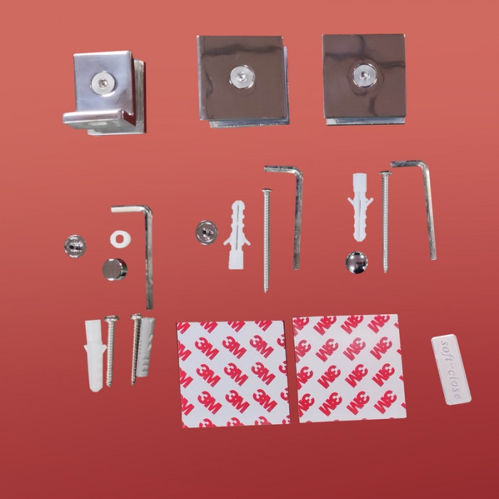 Бічна стінка до кабіни Koer SR SW04-90x200-TR-01 прозоре скло Easy Clean 10мм, хром (KR5390)