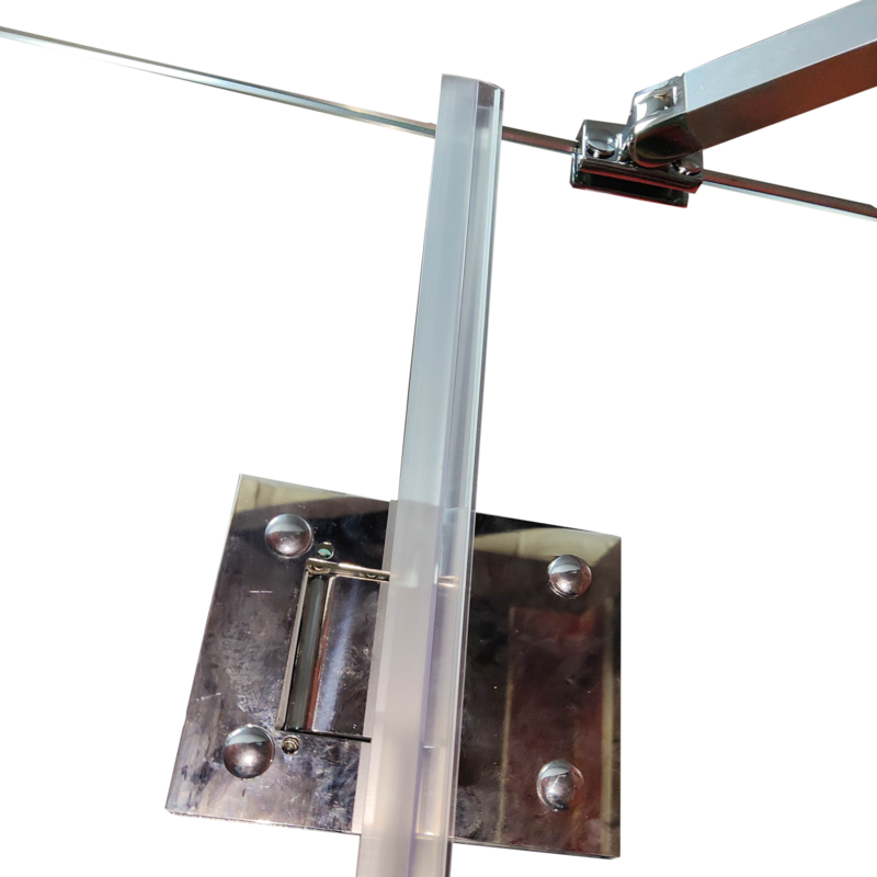 Бічна стінка до кабіни Koer SR SW04-90x200-TR-01 прозоре скло Easy Clean 10мм, хром (KR5390)