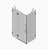 Бічна стінка до кабіни Koer SR SW04-90x200-TR-01 прозоре скло Easy Clean 10мм, хром (KR5390)