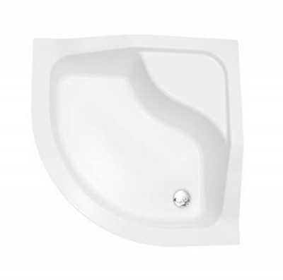 Піддон півкруглий OLIVER 90Х90Х15/25 з підвищеним сидінням + ноги