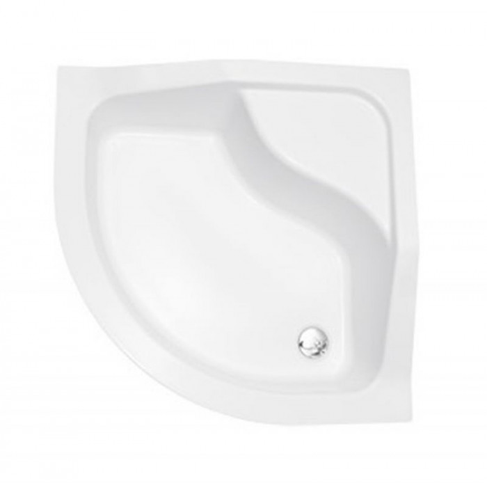 Піддон півкруглий OLIVER 90Х90Х15/25 з підвищеним сидінням + ноги