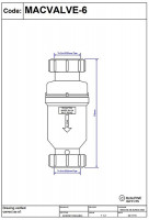 Сифон із зворотнім клапаном 32 х32 мм MACVALVE-6