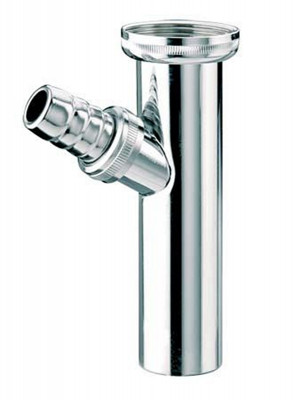 Подовжувач для сифона для умивальника 1 (1/4х32) &quot;Хром&quot; RS7 з підключенням до пральної машини