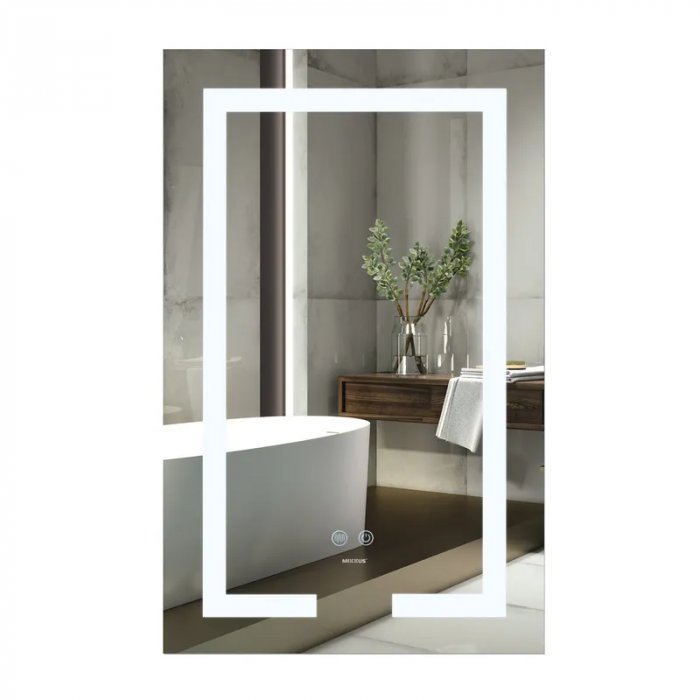Дзеркало Mixxus HARD MR07-50x80 з Led Touch, Anti-fog, димером, регулятором яскравості (MX9992)