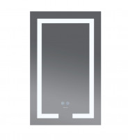 Дзеркало MIXXUS HARD MR07-50x80 з LED Touch, Anti-fog, димером, рег. яскравості (MX9992)