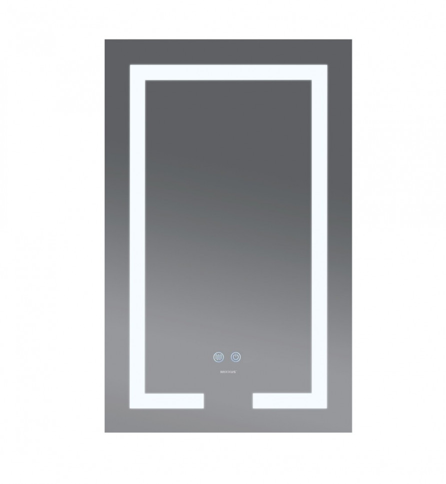 Дзеркало MIXXUS HARD MR07-50x80 з LED Touch, Anti-fog, димером, рег. яскравості (MX9992)