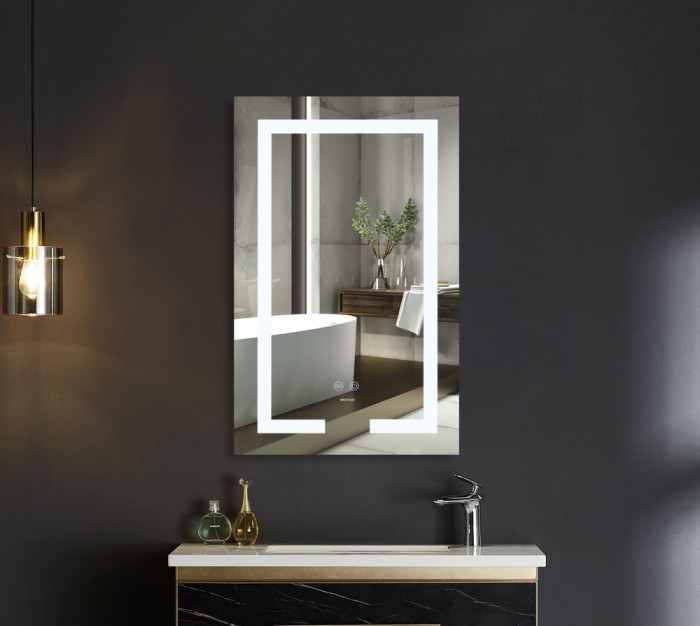 Дзеркало Mixxus HARD MR07-50x80 з Led Touch, Anti-fog, димером, регулятором яскравості (MX9992)