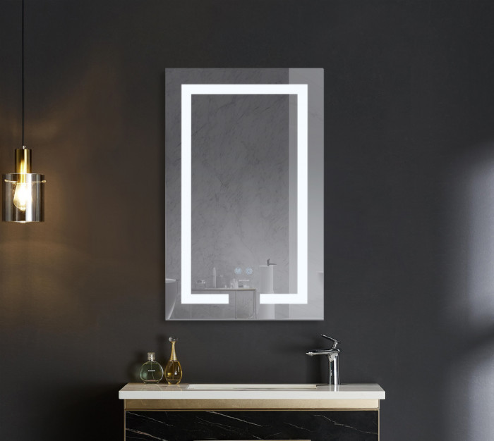 Дзеркало Mixxus HARD MR07-50x80 з Led Touch, Anti-fog, димером, регулятором яскравості (MX9992)