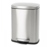 Відро для сміття з плавним закриттям прямокутне Mixxus Bevel-TC0105 SS Color 5л колір наржавійка (MI7086)