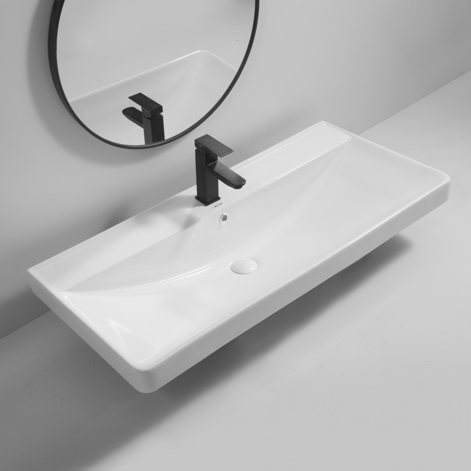 Раковина меблева MIXXUS PREMIUM STYLE-1504 1000х480х190mm (отвір під змішувач, перелив) (MP6501)