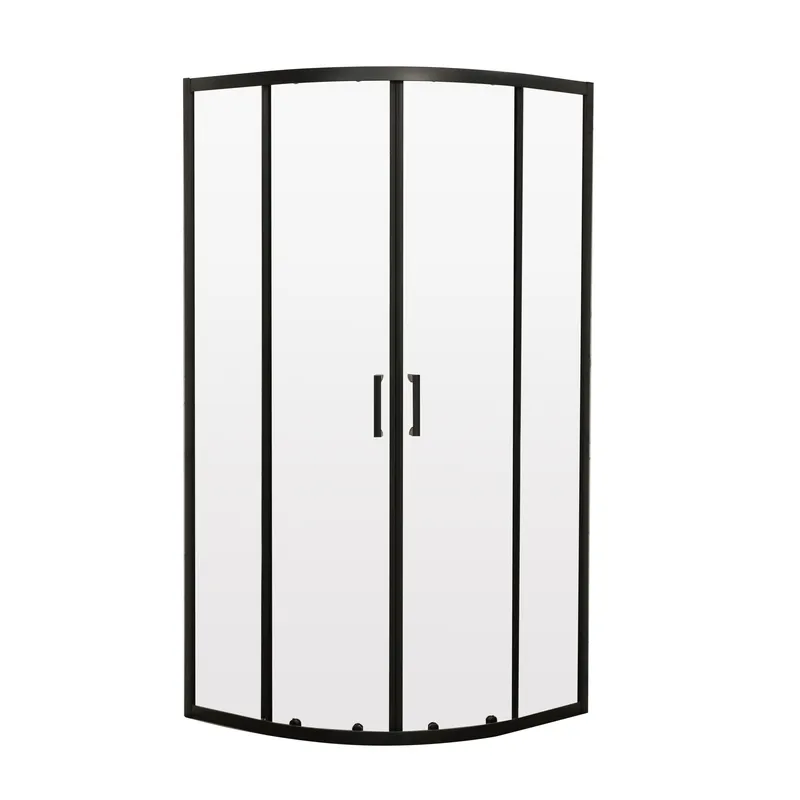 Душова кабіна без піддону MIXXUS PREMIUM DIVERSE SC01-90x90x195-TR BLACK прозоре скло 5мм (MI6860)