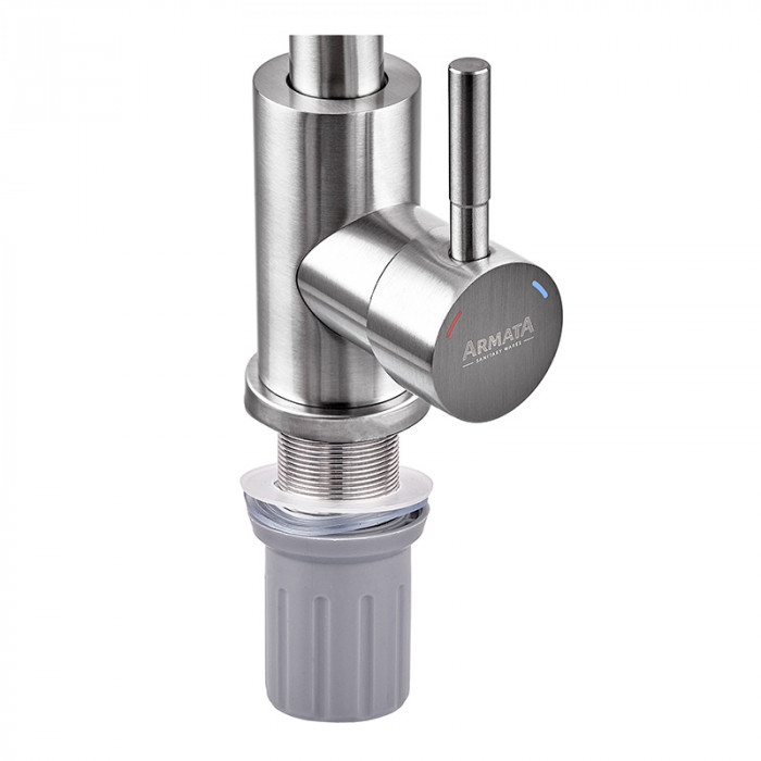 Змішувач для умивальника Armata SUS-001-C з нерж. сталі  (CH6478)