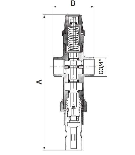 Клапан теплового скидання з функцією підмішування Europroduct EP.5105 - 3/4" (EP6137)