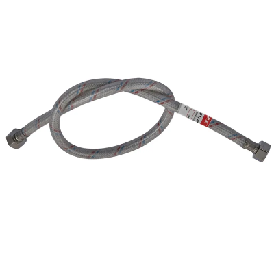 Гнучкий шланг для підключення води гайка 1/2'' - гайка 1/2'' (200 см) (силик. оболонка) Zerix (ZX3016)