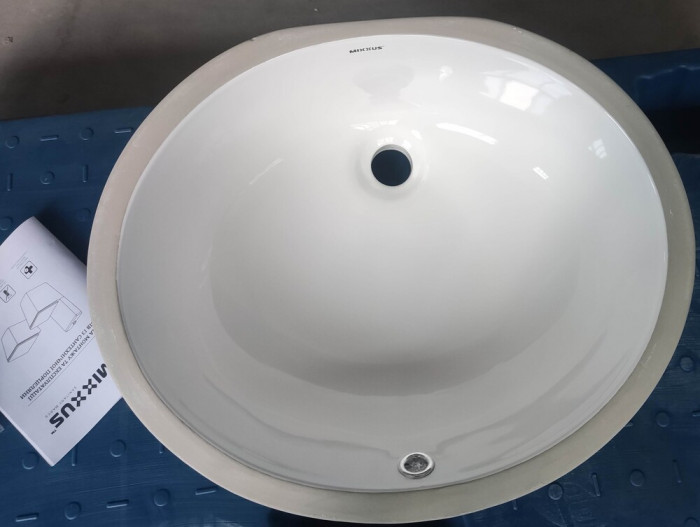 Раковина врізна під стільницю MIXXUS PREMIUM TOPPER-1701 495х405х205mm з переливом (MP6568)