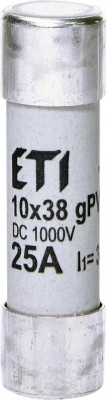 Запобіжник CH 10×38 gPV 25A 1000V (30kA)