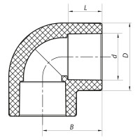 Кут 90 110 PPR Koer K0206.PRO (KP2571)