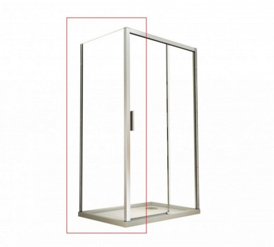 Панель бокова Actis 80x195 хромована блискуча