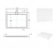 Піддон прямокутний AXIM 120x80х4.5 + сифон