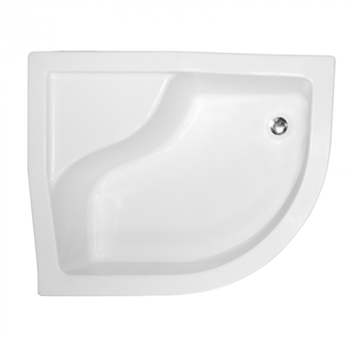 Піддон півкруглий MAXI 120x85х24/35 L + ноги