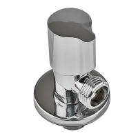 Кран для підключення сантехприладів ZERIX BAV-01-1/2x1/2 (Колір хром) (ZX5097)