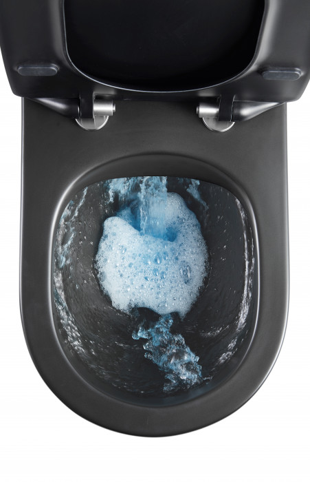 Унітаз підвісний Mixxus Premium Ellipse-0303-R Black 520x365x360mm, система змиву RIMLESS (MP6464)