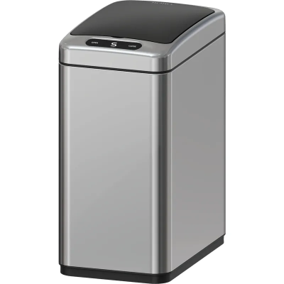 Відро для сміття сенсорне прямокутне Koer TC-020408-02 8 л колір нержавійка (KR5588)