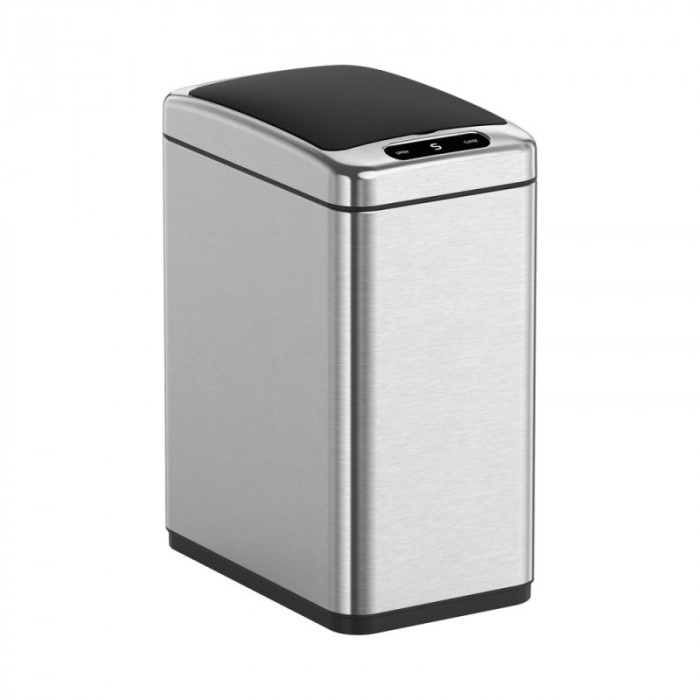 Відро для сміття сенсорне прямокутне Koer TC-020408-02 8 л колір нержавійка (KR5588)