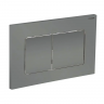 Панель змиву Koer KT-0602-07 240x160x10mm пластикова, кнопка квадратна (колір графіт) (KR5183)