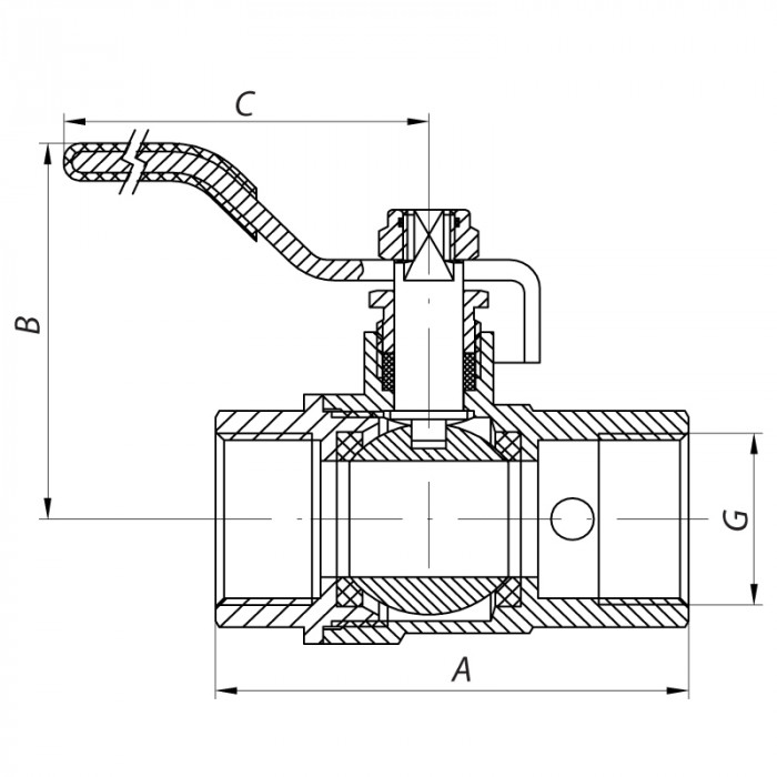 Кран кульовий з дренажем і відводом повітря 3/4" ГГР Koer KR.260 (KR0153)