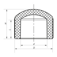 Заглушка поліпропіленова 110 PPR Koer K0233.PRO (KP2598)