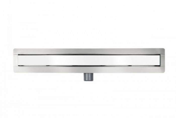 Лінійний душовий трап Virgo White 70