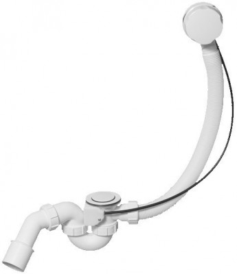Сифон для ванни/глибокого піддону (автомат) HC31-WH (білий)