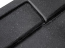 Піддон прямокутний AXIM 120х80x4.5 stone effect чорний + сифон