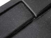 Піддон прямокутний AXIM 120х80x4.5 stone effect чорний + сифон
