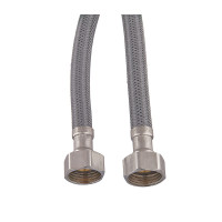 Гнучке підведення Zerix ZHN-02-F1/2"xM10-040 (нейлонове обплетення, гайки нерж) (пара) (ZX5156)