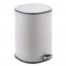 Відро для сміття з плавним закриттям овальне ZERIX PRIME-TC0105 WHITE 5 л (колір білий) (ZX5901)