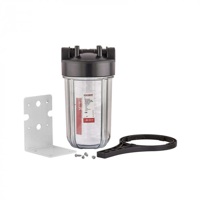 Колба фільтру для холодної води Koer KV-31-1 ВВ10 (колба, картридж PPR нитка) 8 атмосфер 1" (KR5449)