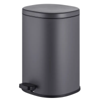 Відро для сміття з плавним закриттям овальне MIXXUS PREMIUM OLIVARY-TC0105 GRAPHITE 5 л (колір графіт) (MI7063)